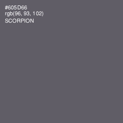 #605D66 - Scorpion Color Image
