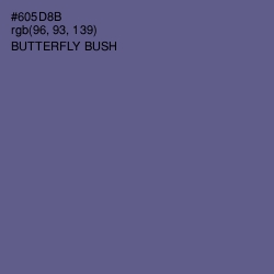 #605D8B - Butterfly Bush Color Image