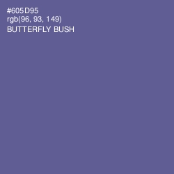 #605D95 - Butterfly Bush Color Image