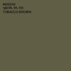 #605E45 - Tobacco Brown Color Image