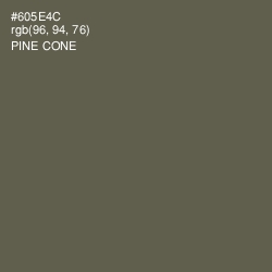 #605E4C - Pine Cone Color Image