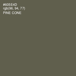 #605E4D - Pine Cone Color Image