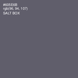 #605E6B - Salt Box Color Image