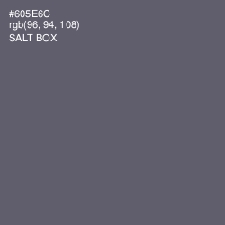 #605E6C - Salt Box Color Image