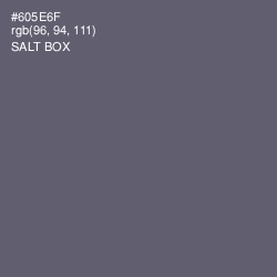 #605E6F - Salt Box Color Image