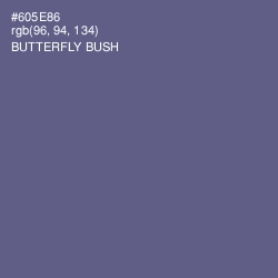 #605E86 - Butterfly Bush Color Image
