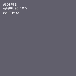 #605F6B - Salt Box Color Image