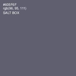 #605F6F - Salt Box Color Image