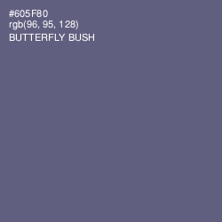 #605F80 - Butterfly Bush Color Image