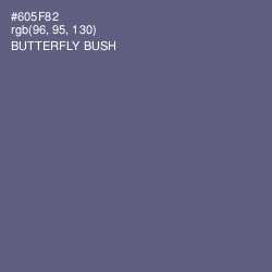 #605F82 - Butterfly Bush Color Image