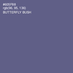 #605F88 - Butterfly Bush Color Image