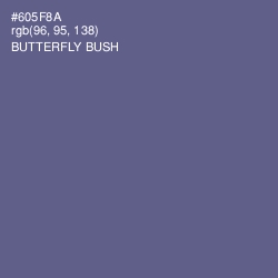 #605F8A - Butterfly Bush Color Image