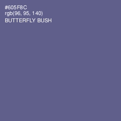 #605F8C - Butterfly Bush Color Image