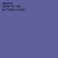 #605F9C - Butterfly Bush Color Image