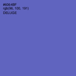 #6064BF - Deluge Color Image