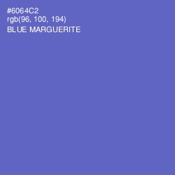 #6064C2 - Blue Marguerite Color Image