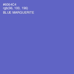 #6064C4 - Blue Marguerite Color Image