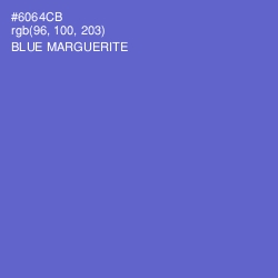 #6064CB - Blue Marguerite Color Image