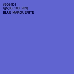 #6064D1 - Blue Marguerite Color Image