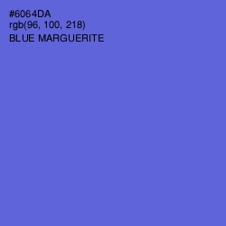 #6064DA - Blue Marguerite Color Image