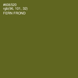#606520 - Fern Frond Color Image