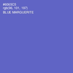 #6065C5 - Blue Marguerite Color Image
