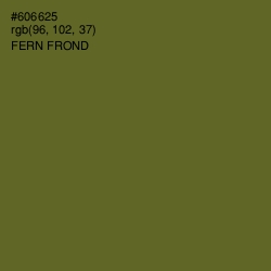 #606625 - Fern Frond Color Image