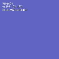 #6066C1 - Blue Marguerite Color Image