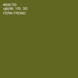 #606720 - Fern Frond Color Image