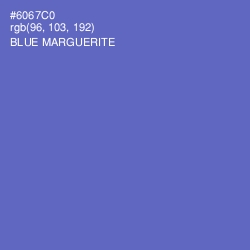 #6067C0 - Blue Marguerite Color Image