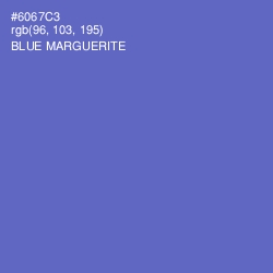 #6067C3 - Blue Marguerite Color Image