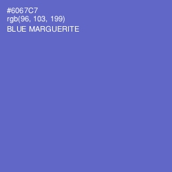 #6067C7 - Blue Marguerite Color Image