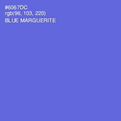 #6067DC - Blue Marguerite Color Image