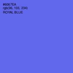 #6067EA - Royal Blue Color Image