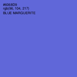 #6068D9 - Blue Marguerite Color Image