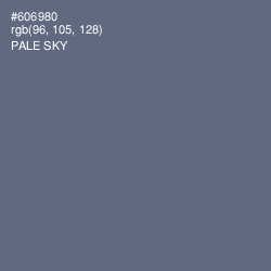 #606980 - Pale Sky Color Image