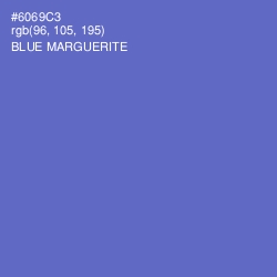 #6069C3 - Blue Marguerite Color Image