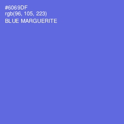 #6069DF - Blue Marguerite Color Image
