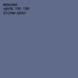 #606A8A - Storm Gray Color Image