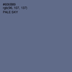 #606B89 - Pale Sky Color Image