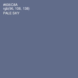 #606C8A - Pale Sky Color Image