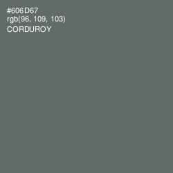 #606D67 - Corduroy Color Image