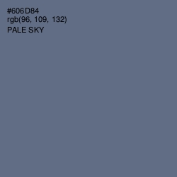 #606D84 - Pale Sky Color Image