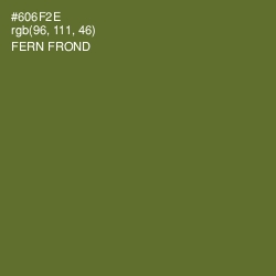 #606F2E - Fern Frond Color Image