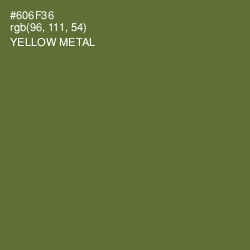 #606F36 - Yellow Metal Color Image