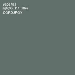 #606F68 - Corduroy Color Image