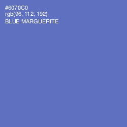 #6070C0 - Blue Marguerite Color Image