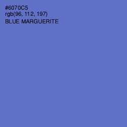 #6070C5 - Blue Marguerite Color Image