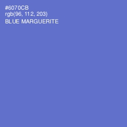 #6070CB - Blue Marguerite Color Image