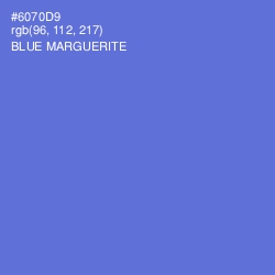 #6070D9 - Blue Marguerite Color Image